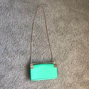 Bright green cross body